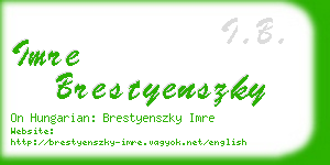 imre brestyenszky business card